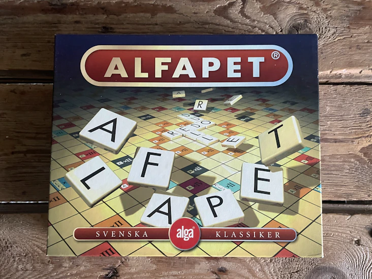 Brädspel alfapet (alga)