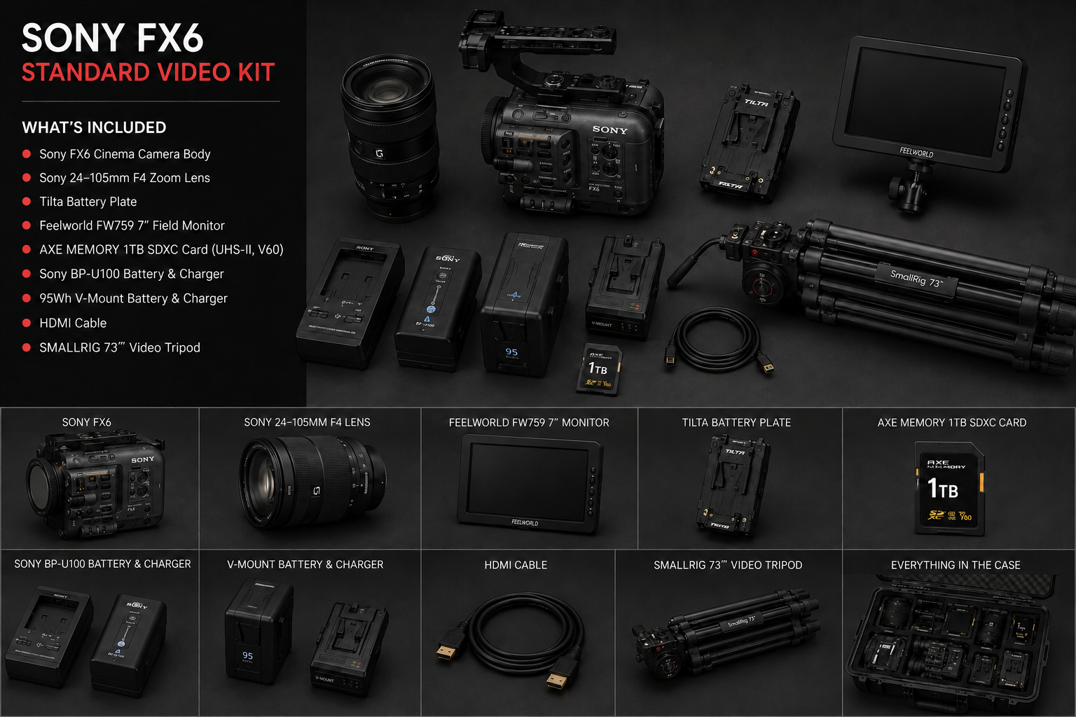 Sony fx6 standard video kit