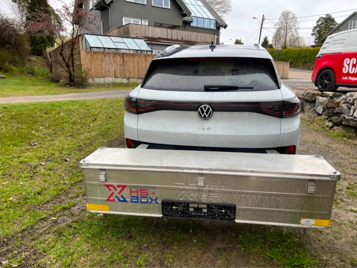 Transportboks til hengerfeste - bakboks