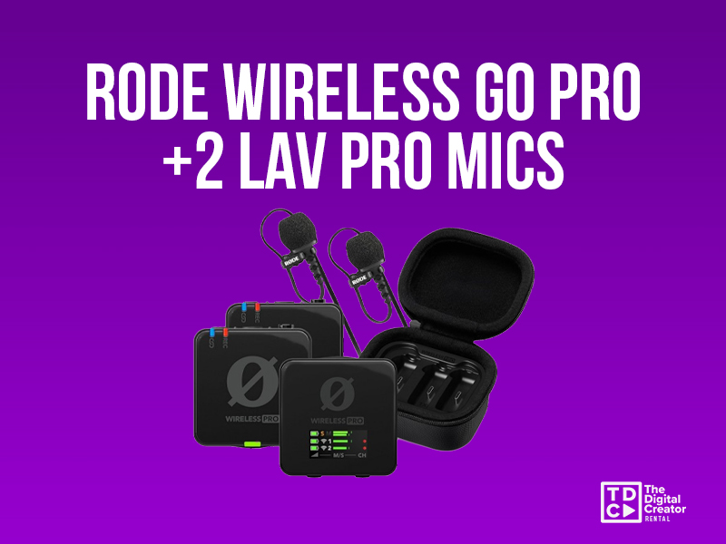 Rode wireless pro + 2x lav ii mics wireless microphone