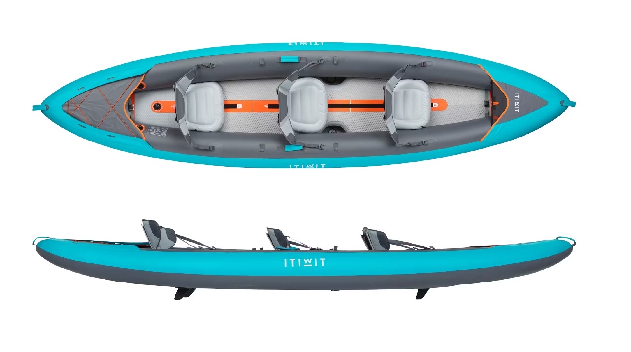 Uppblåsbarkayak + tillbehör 