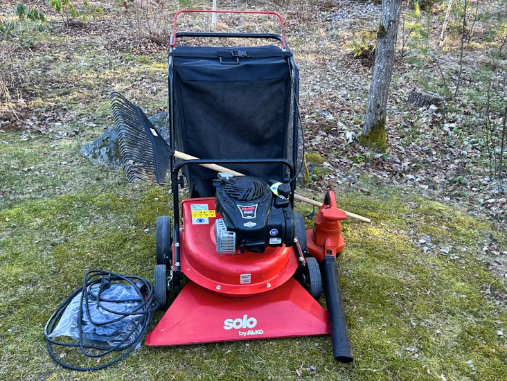 🍂 slipp kratta! kraftig lövsug + lövblås – rensa tomten snabbt