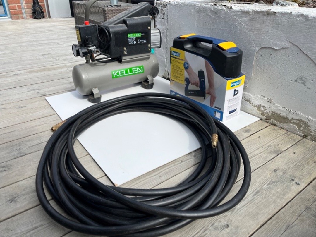 Dykkertpistol m/kompressor og slange