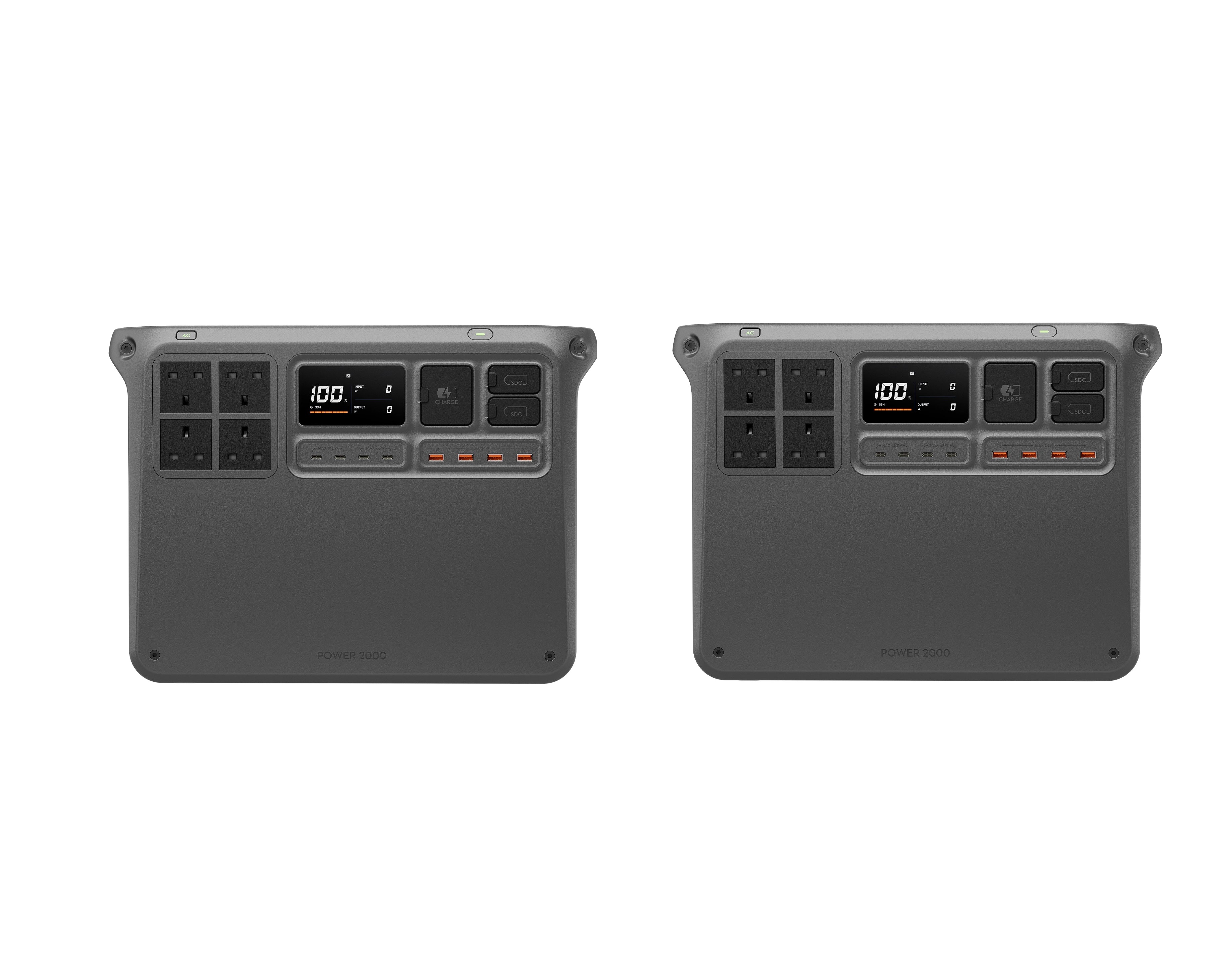 2x dji power 4000w portable power stations - 2x dji power 2000 wah 