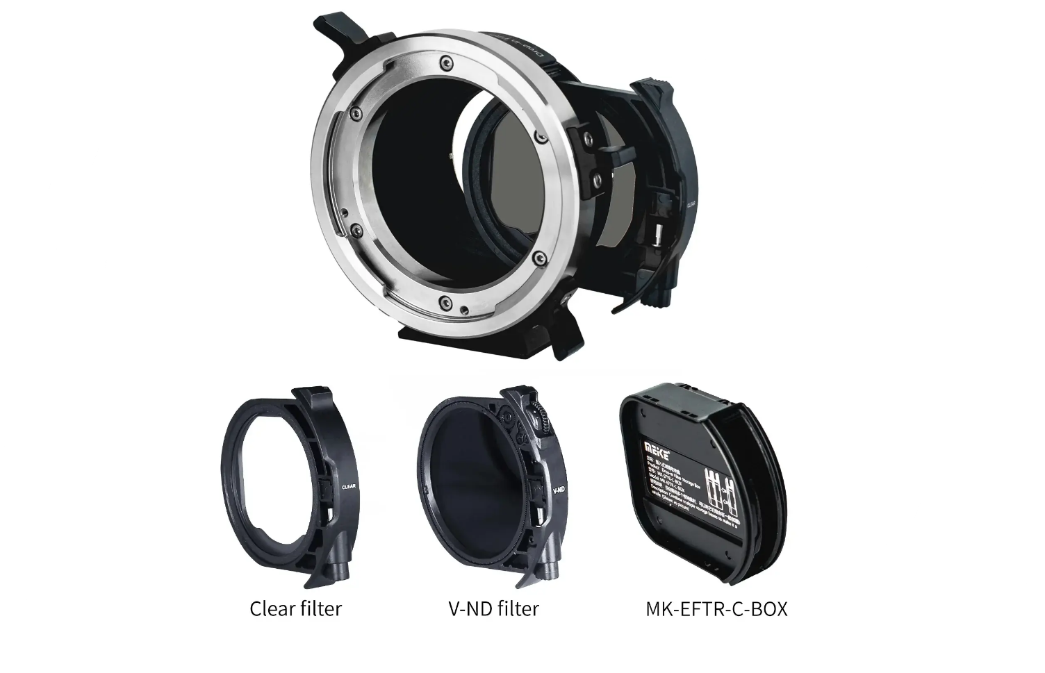 Meike pl - e adapter with variable nd filter