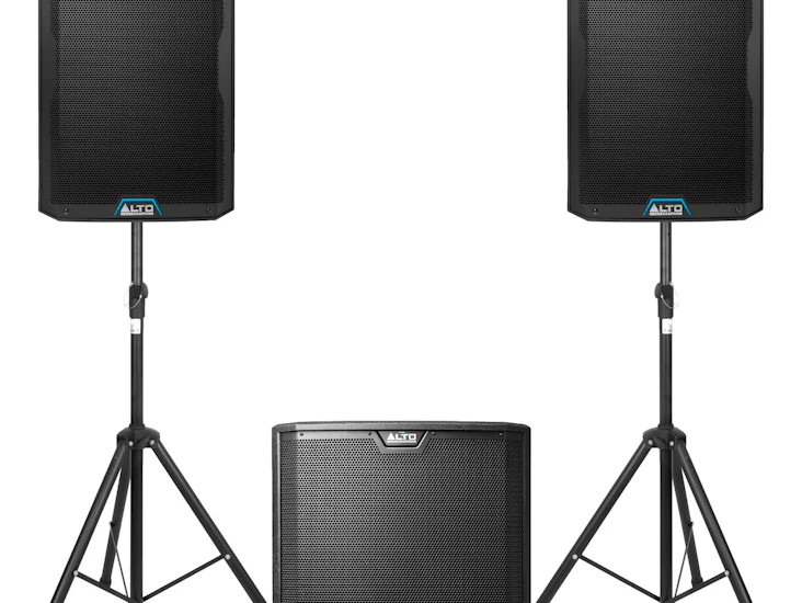 Pa speaker system for hire / active speaker 2500w / alto ts415 / ts15s / mixer / 360 photo booth