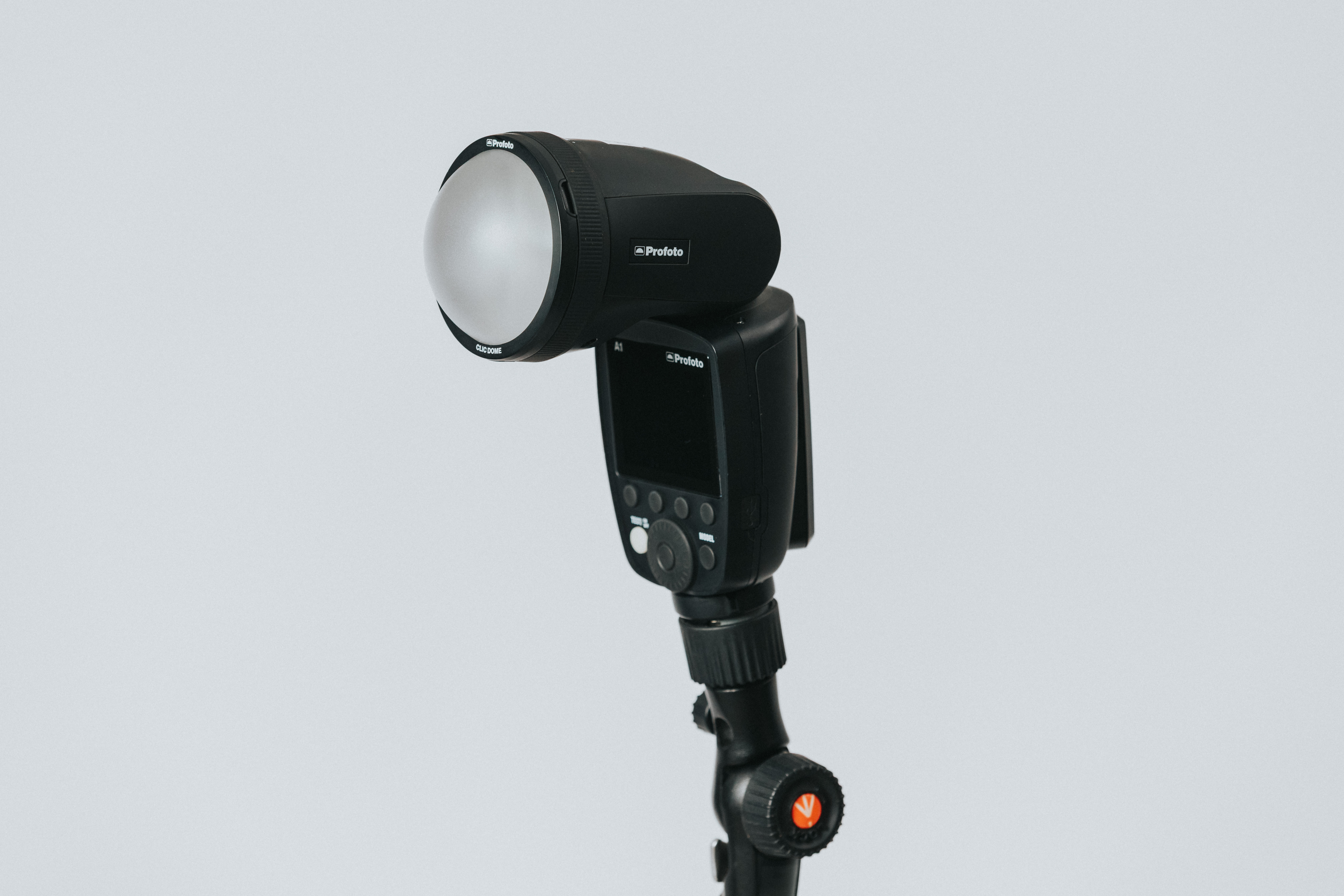 Profoto a1 on-camera flash kit (with clic modifiers & stand)