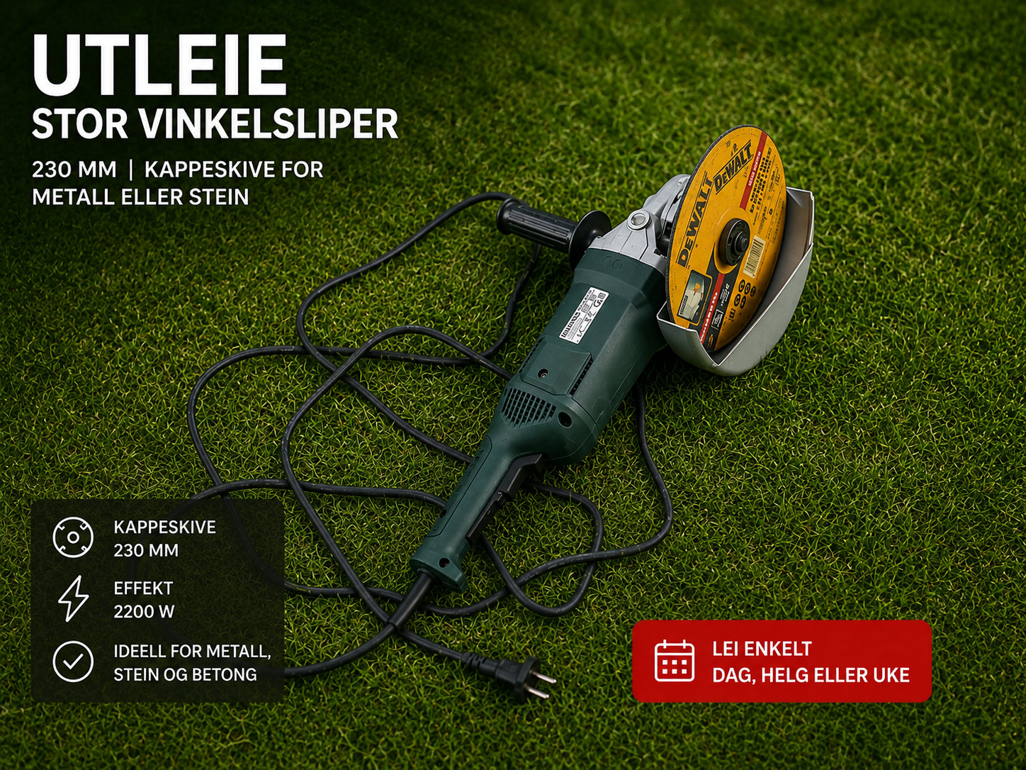 Stor vinkelsliper