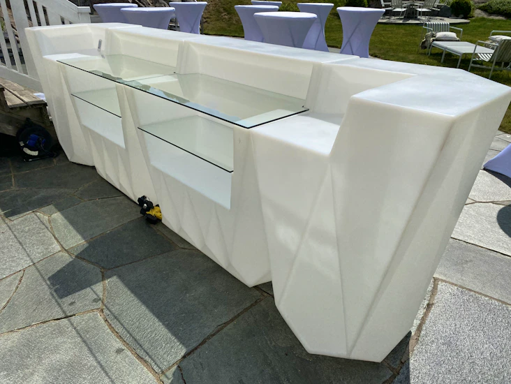 Bardisk med inbyggd belysning