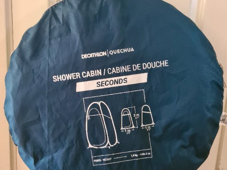 Shower cabin or changing cabin