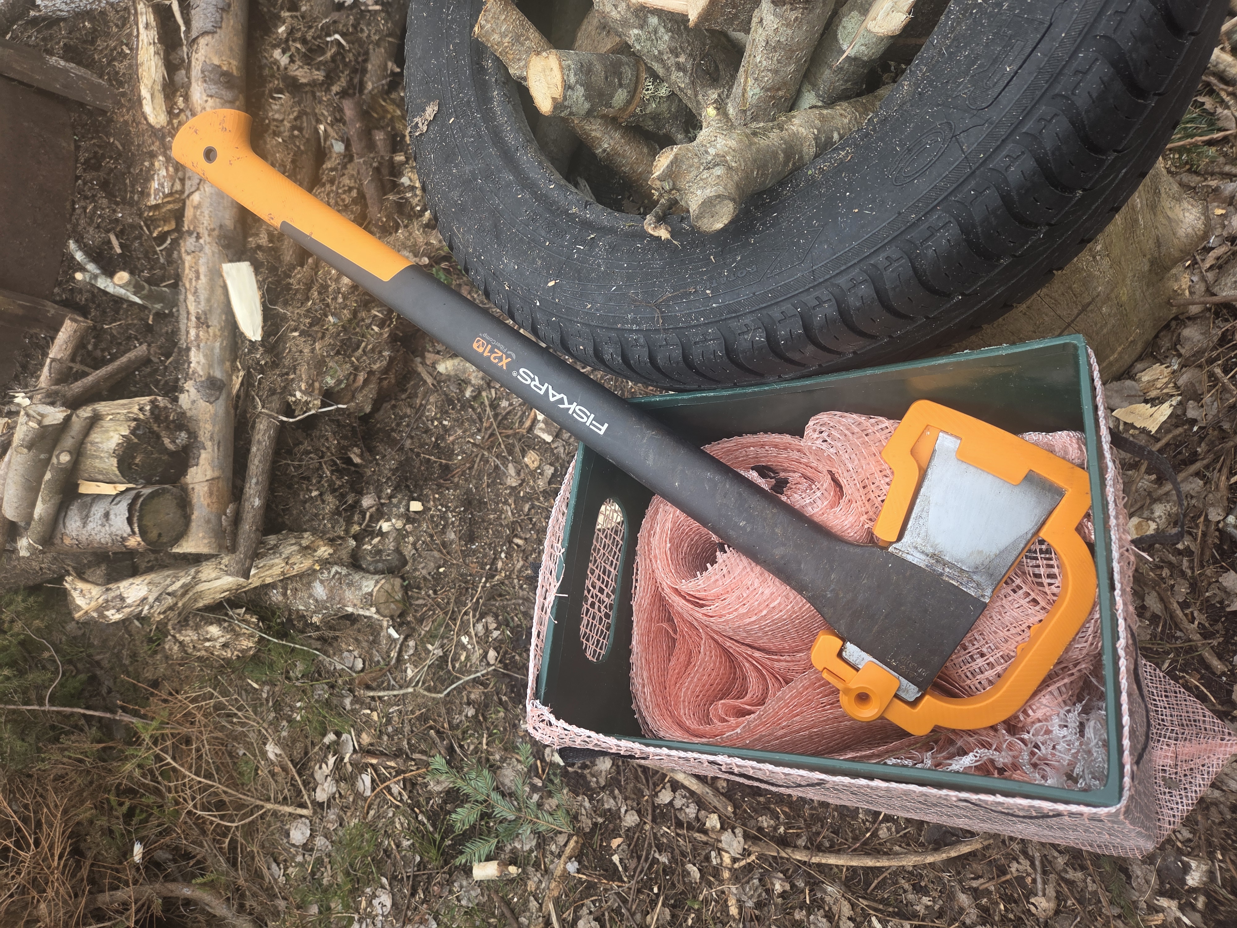 Fiskars x21 kløyveøks sekkekanal 60/80