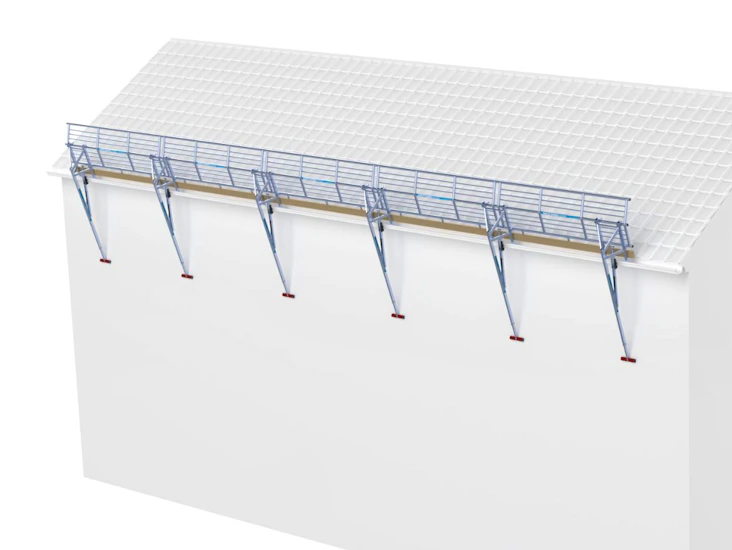 Fallskyddspaket 15 meter, lutande tak