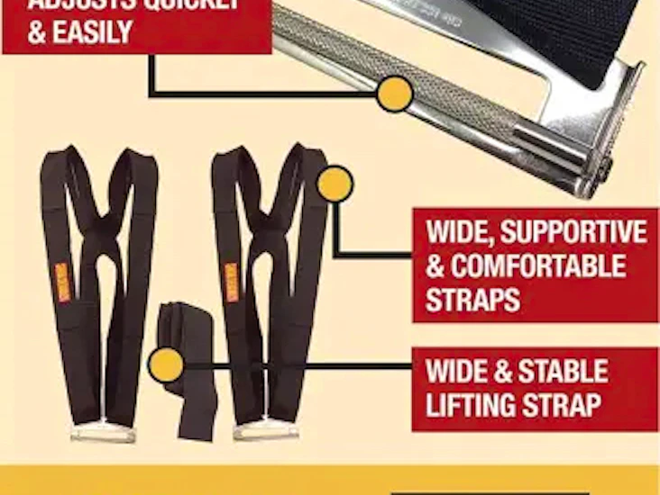 Shoulder dolly flyttesele/bæresele/løftesele/løftestropp