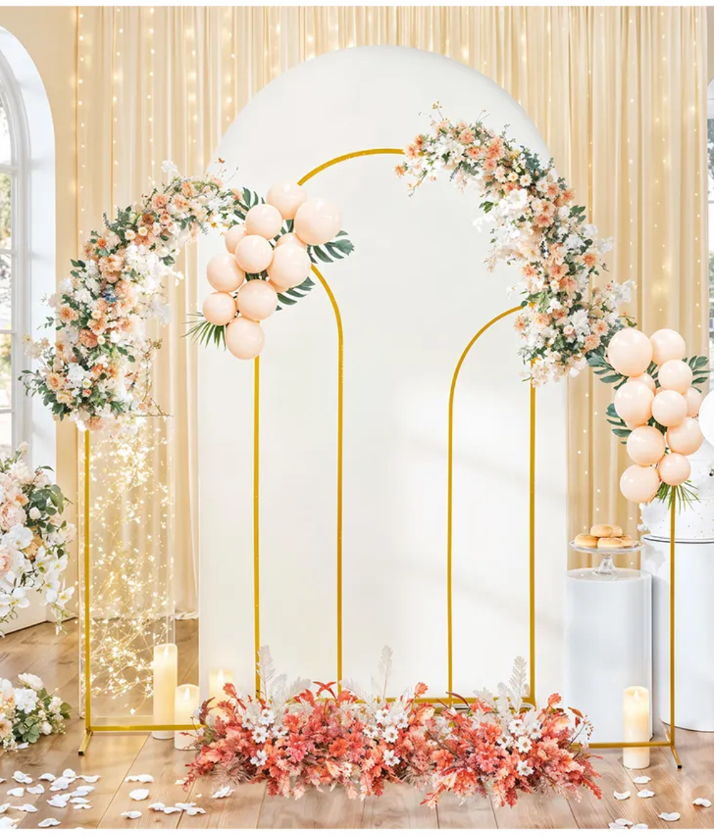 Arch stand with covers, 6 roound shafing dish 6l.