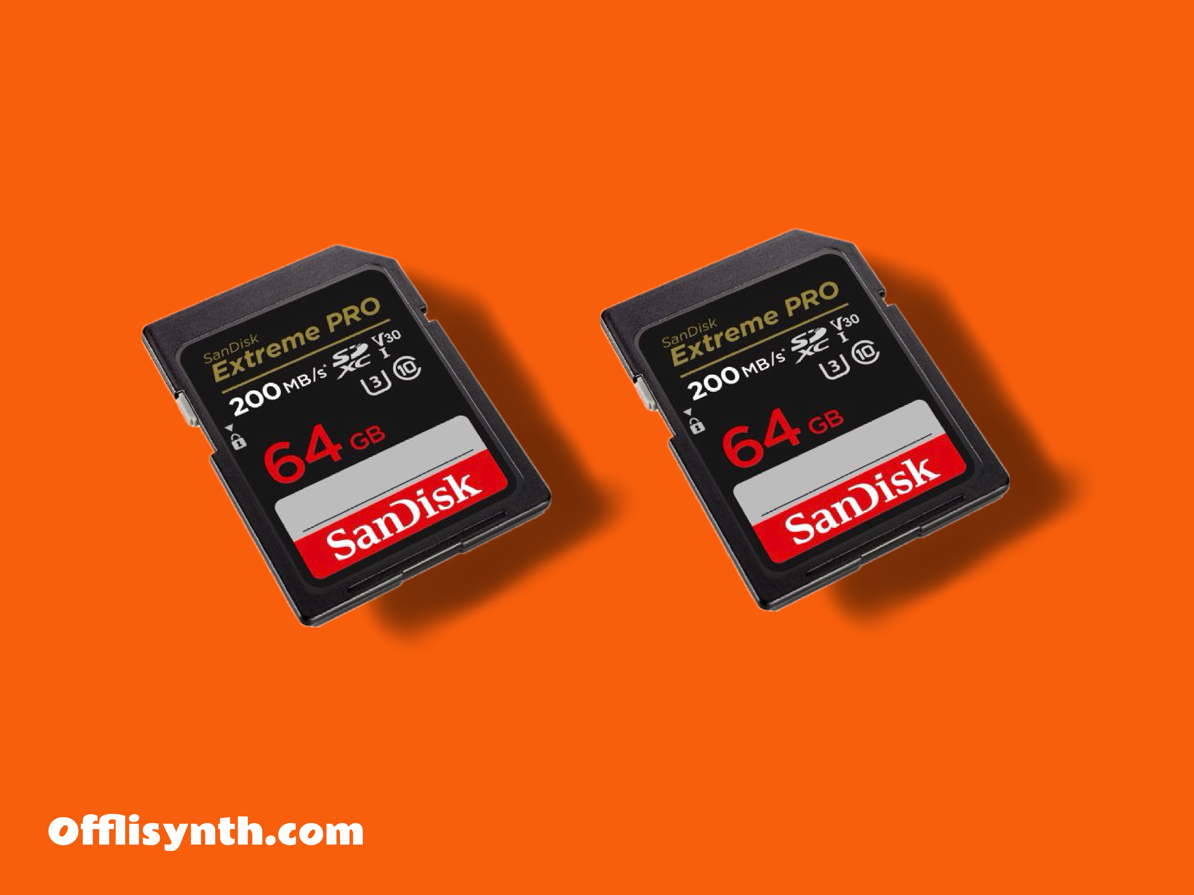 2x sandisk extreme pro 64gb