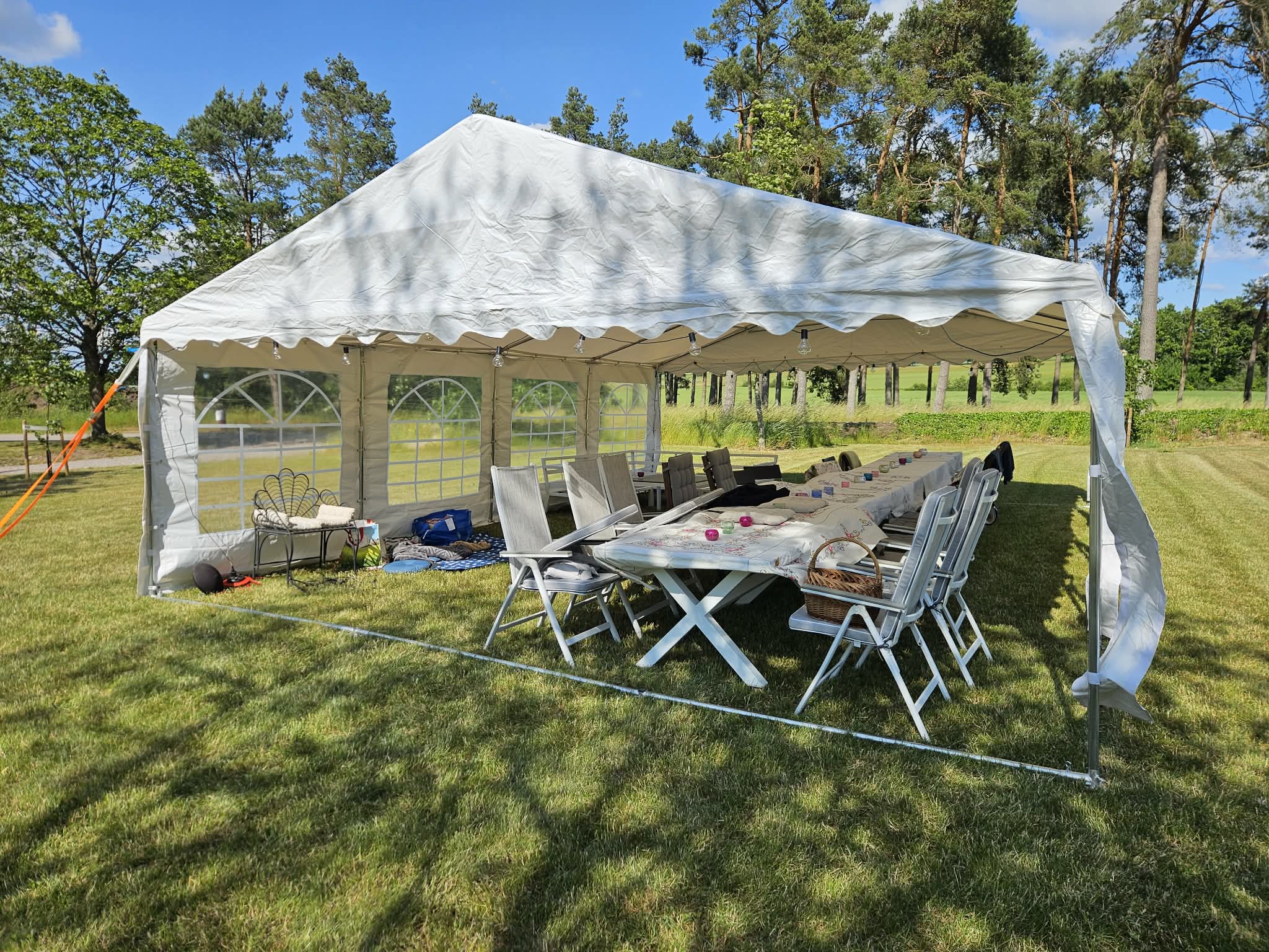 Partytält 8x6 m