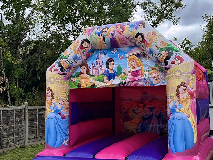 Princess themed bouncy castle