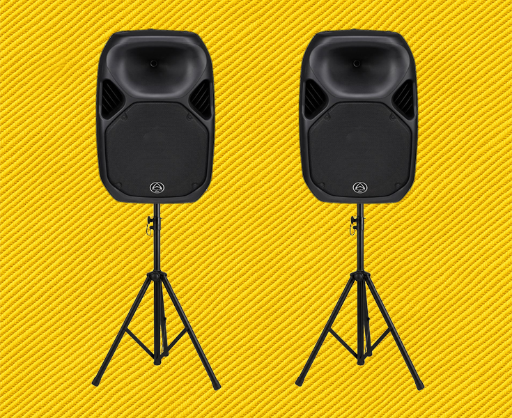 Wharfedale pro titan 15" active pa speakers - portable 420w soundsystem