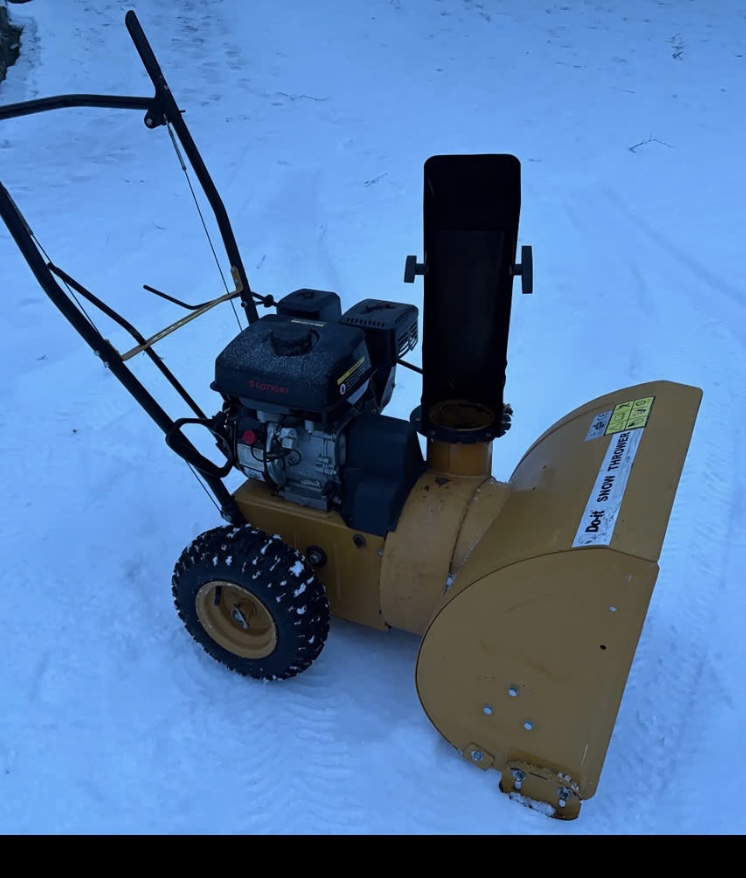 Stark lättstartad snöslunga.