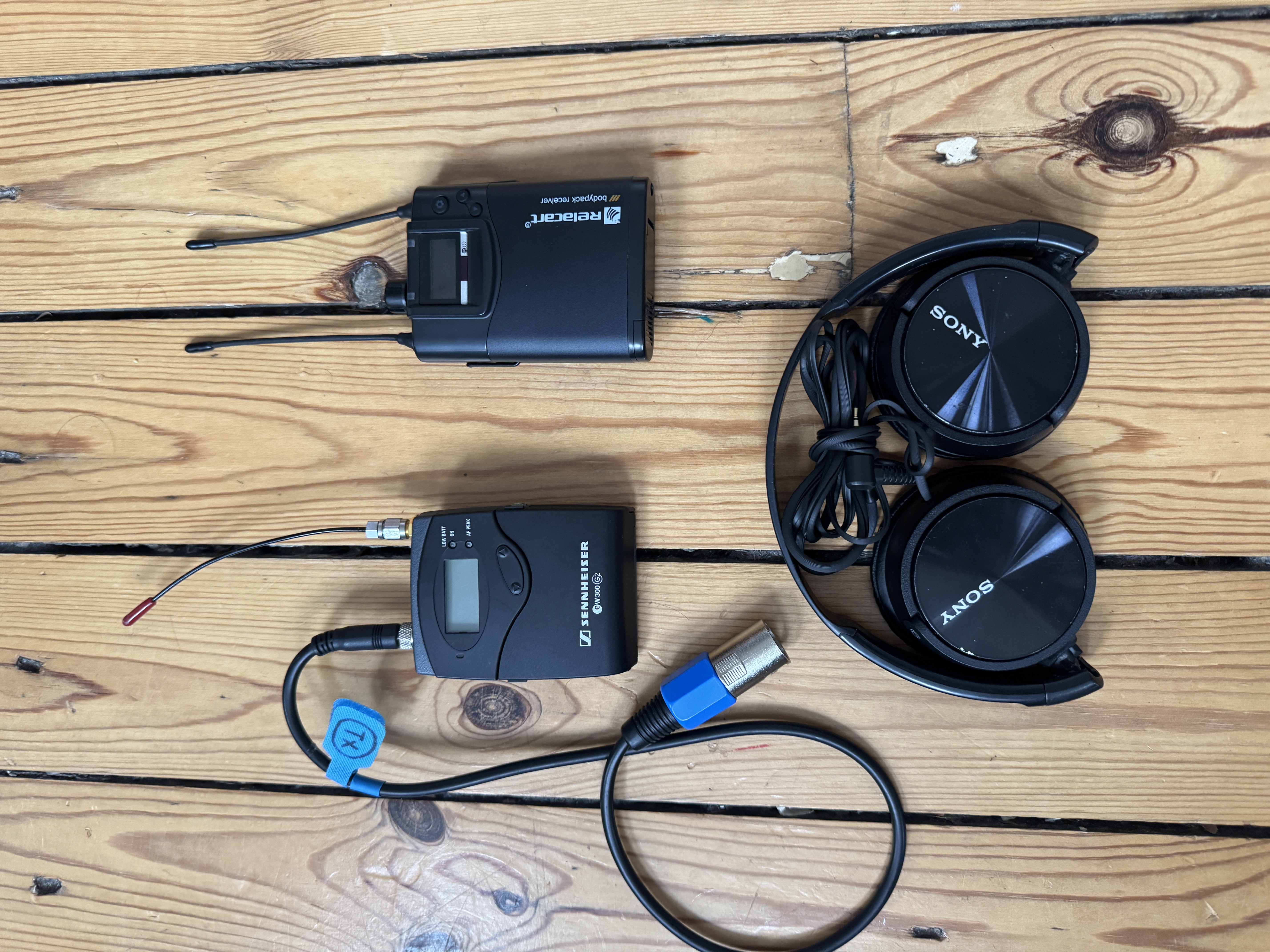 Relacart + g2 wireless monitoring system. iem/ifb 