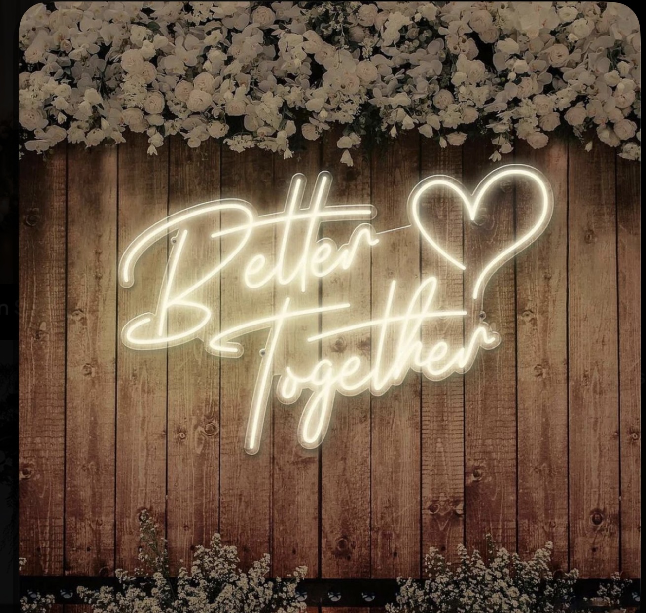 Better together neon skyllt 