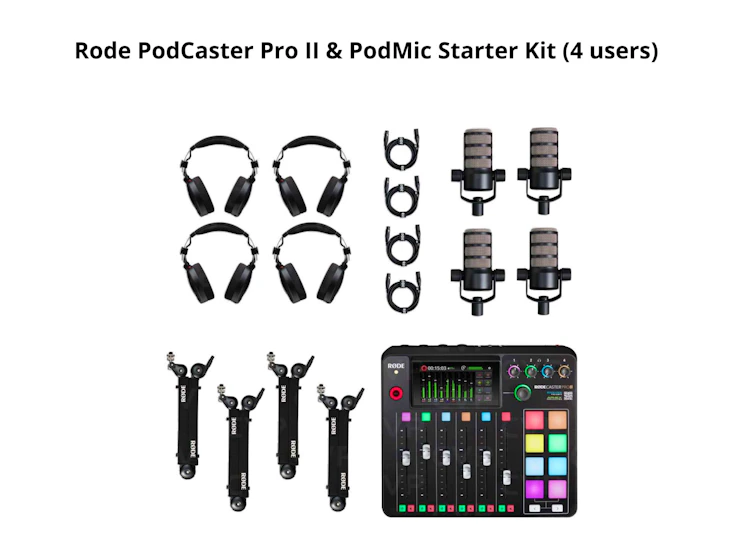Rodecaster pro ii podcast set ( 4 user set )