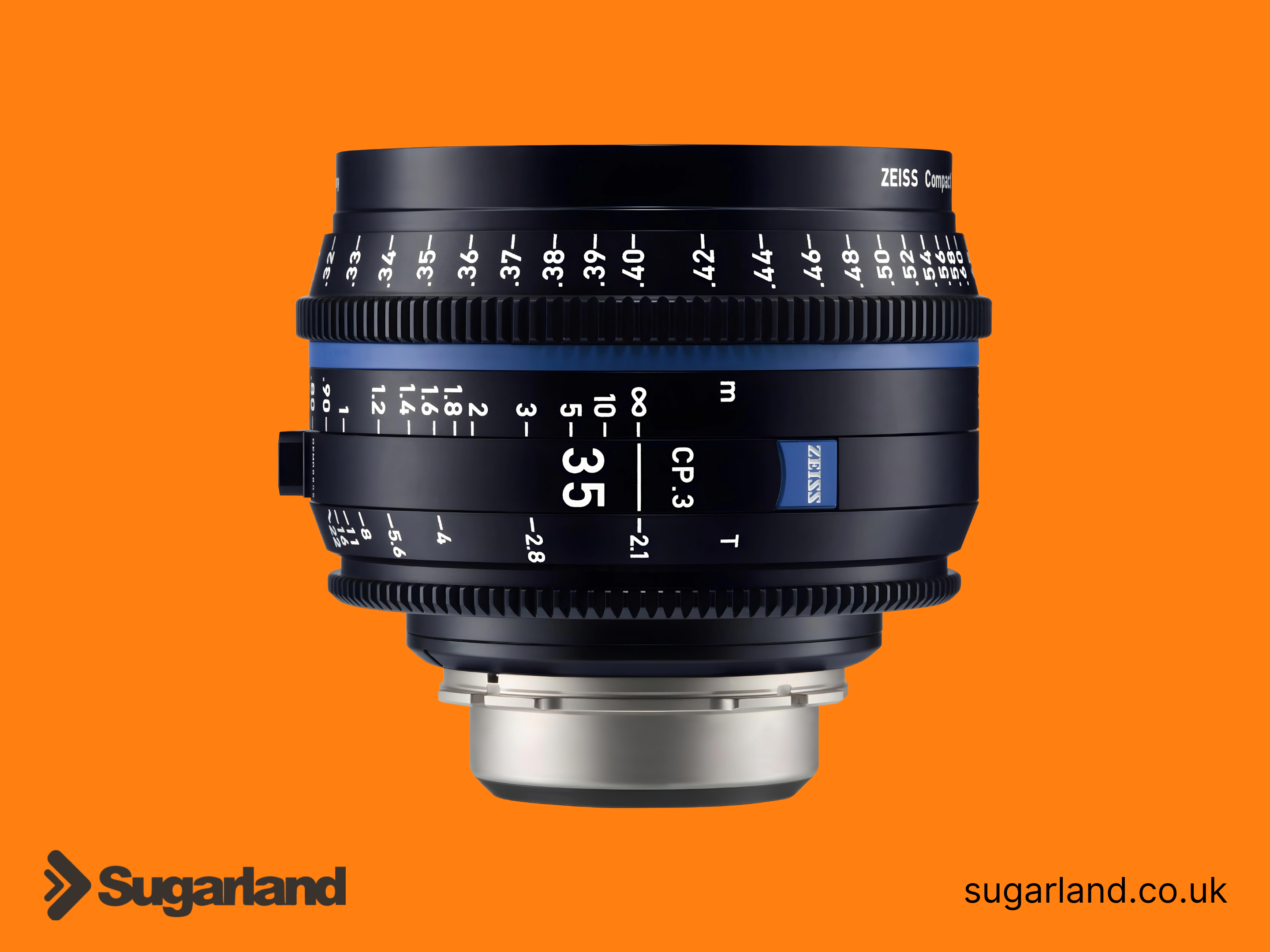 Zeiss cp.3 35mm t2.1 compact prime lens (pl mount)