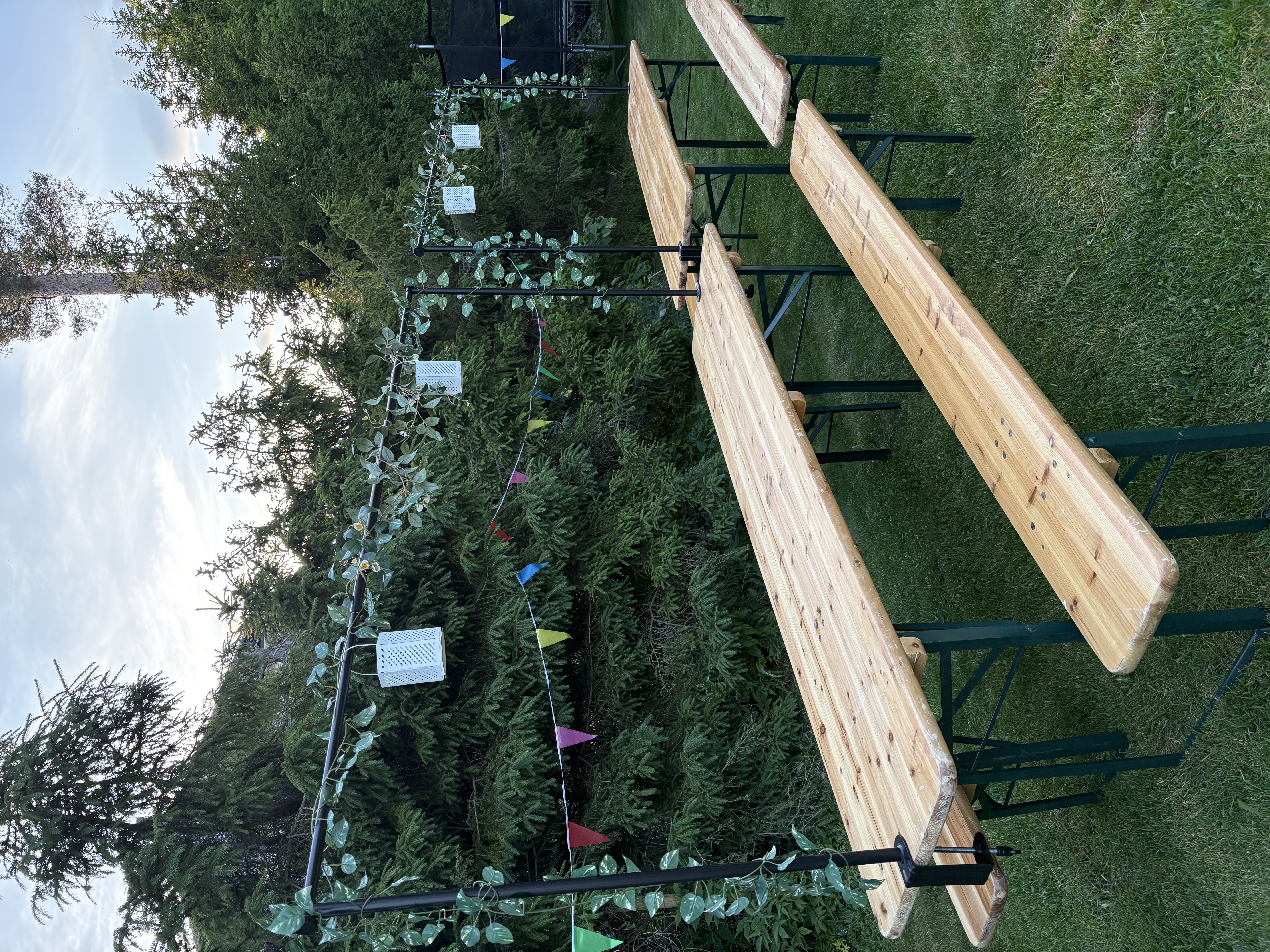 2 x langbord og benk