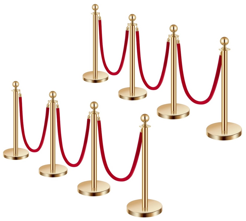 Velor lux rope and poles