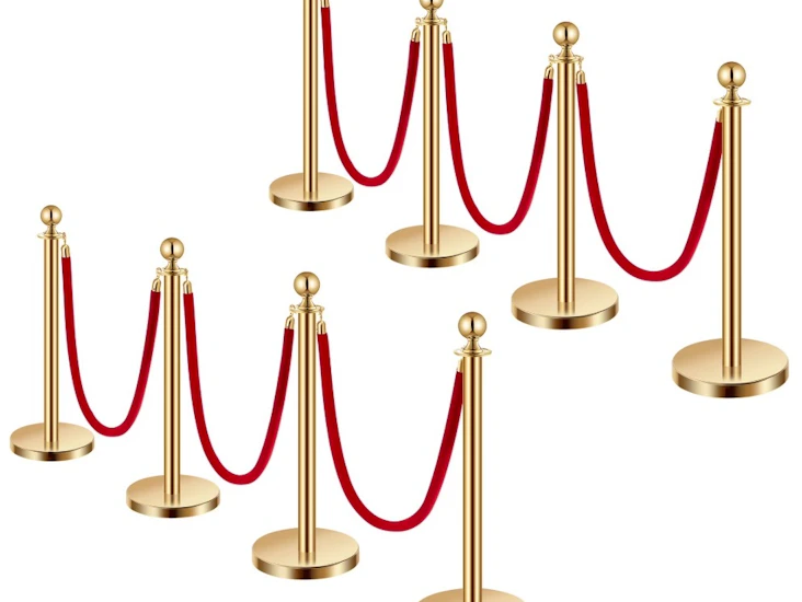 Velor lux rope and poles