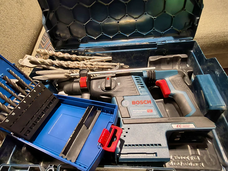 Bosch gbh 18v-26 batteridrevet borhammer, for betong