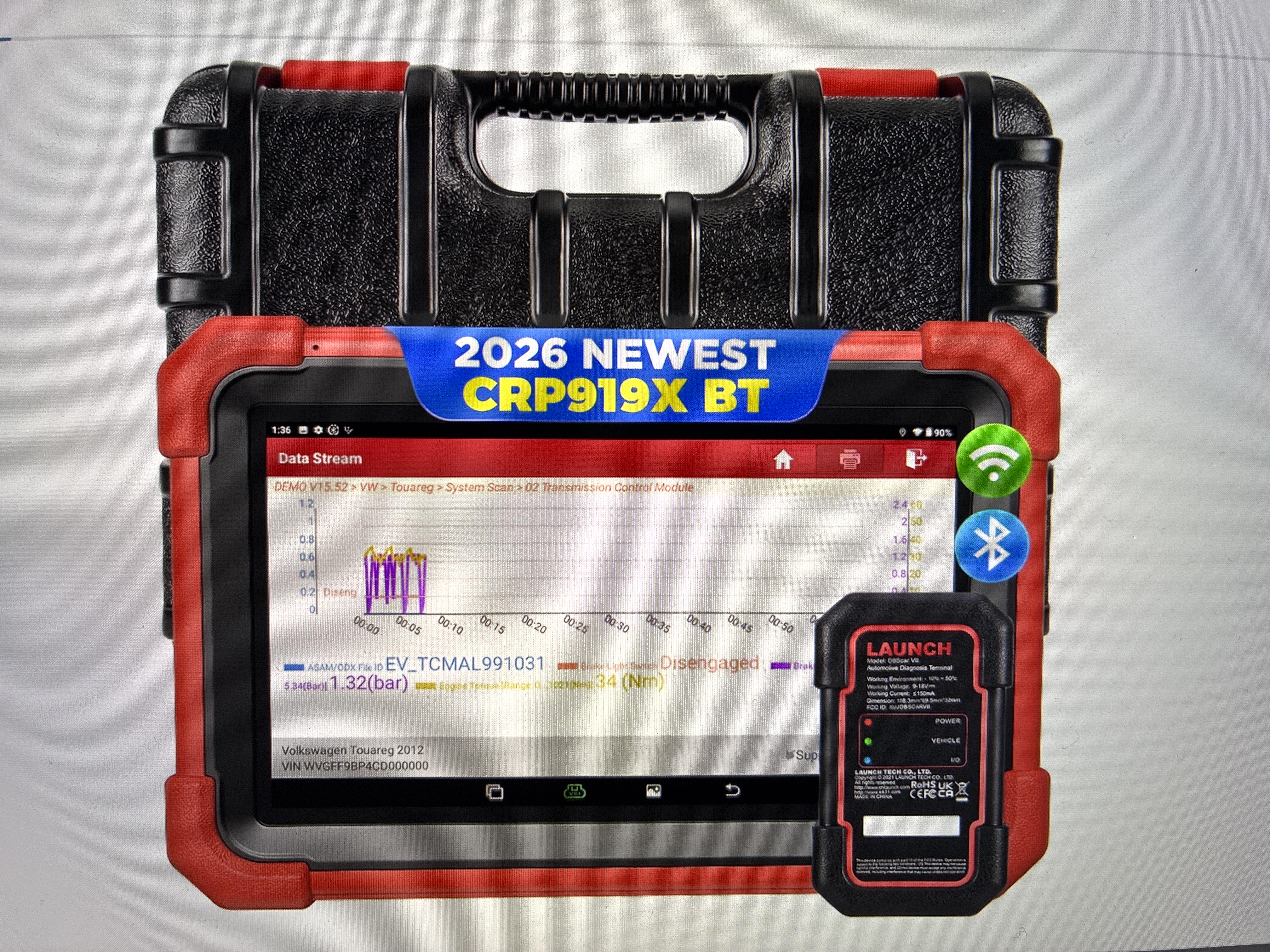 Launch crp919x bt elite obd2 scanner