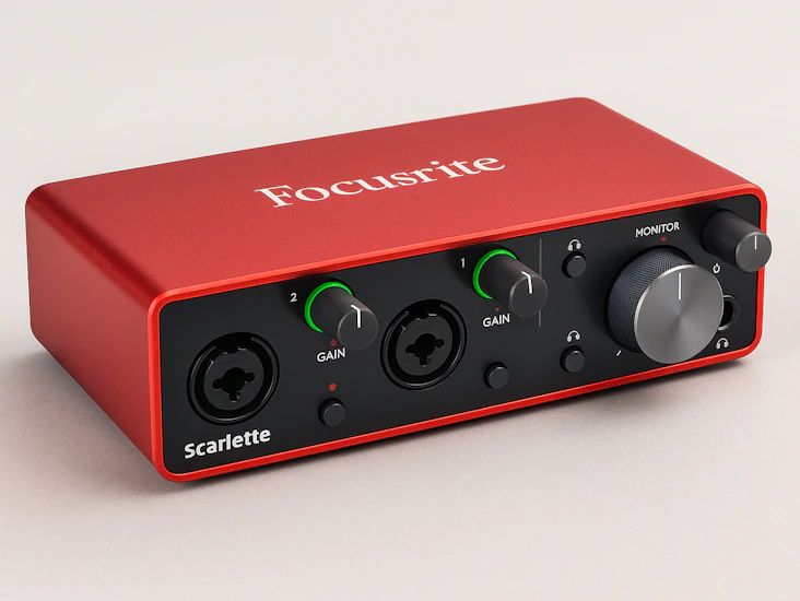 🔴 scarlett 2i2 (3rd gen) usb audio interface – plug & play recording!