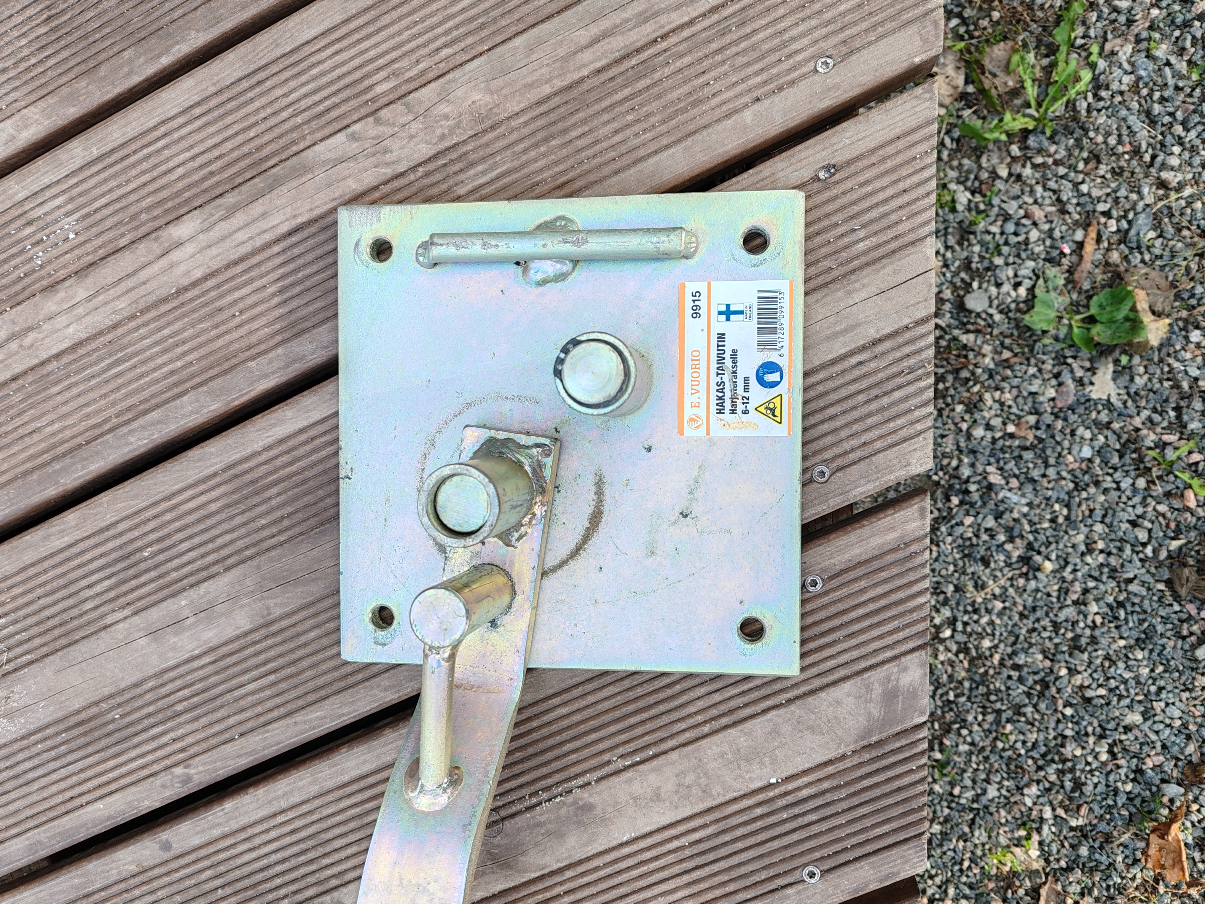 Hakas-taivutin harjateräkselle