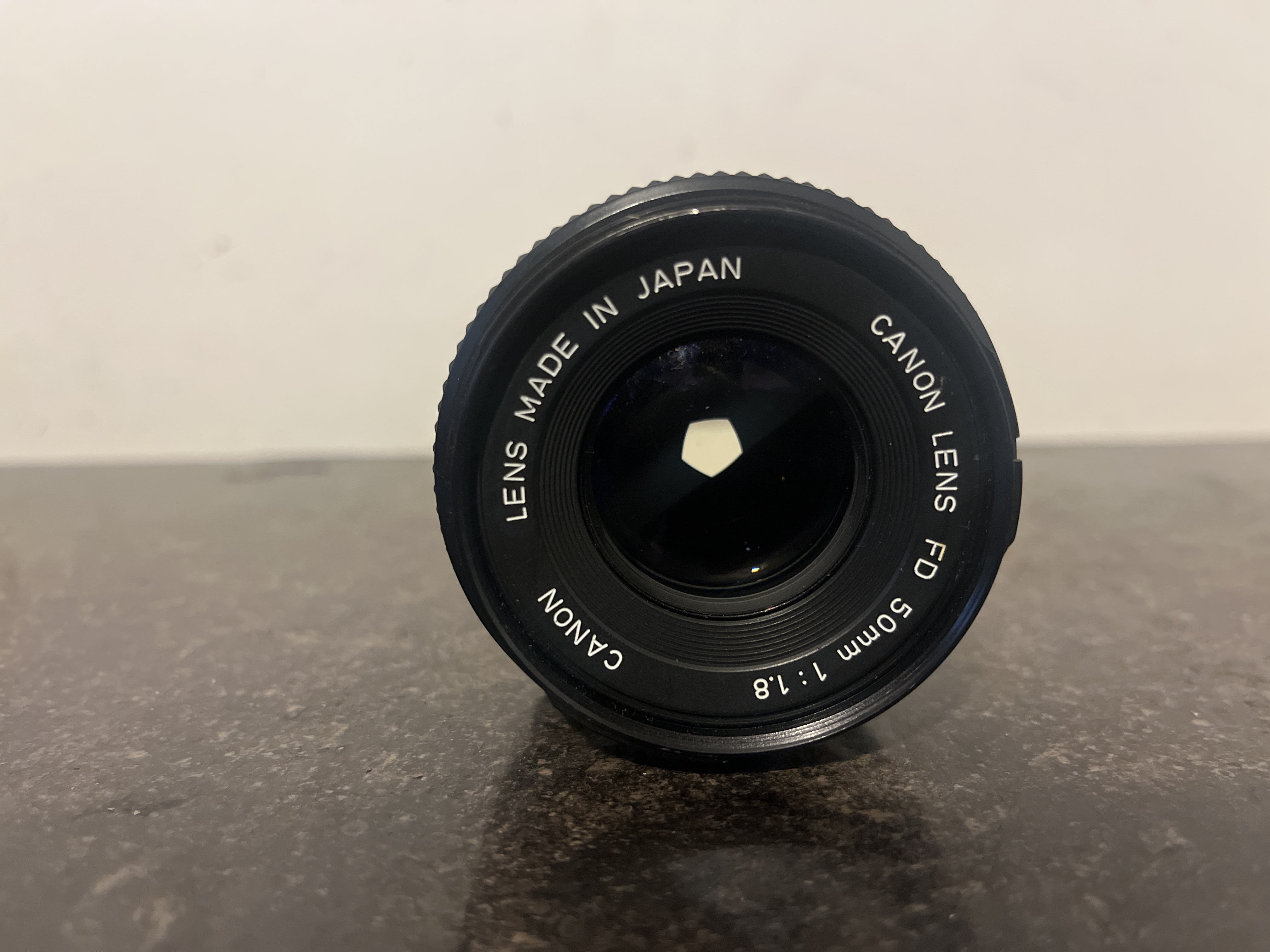 Canon fd 50mm f1.8 lens made in japan