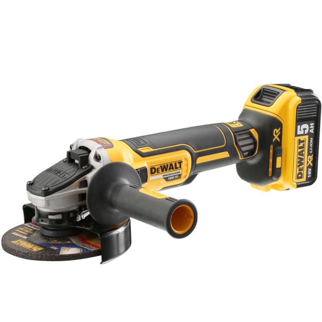 Dewalt 125mm vinkelsliper på batteri
