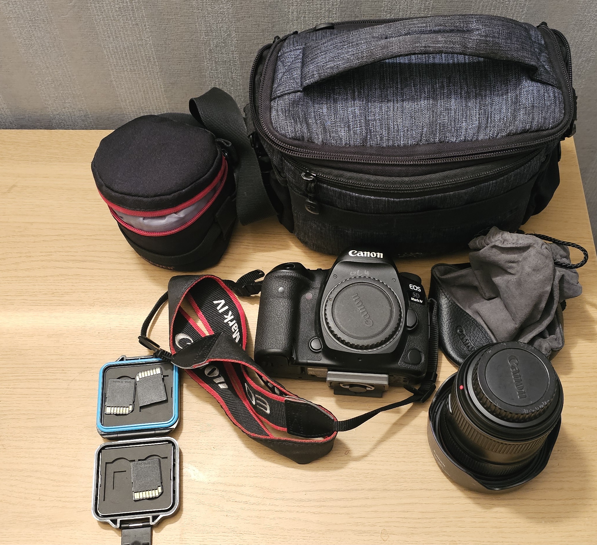 Canon 5d mark iv with ef 24mm - 70mm len & bag
