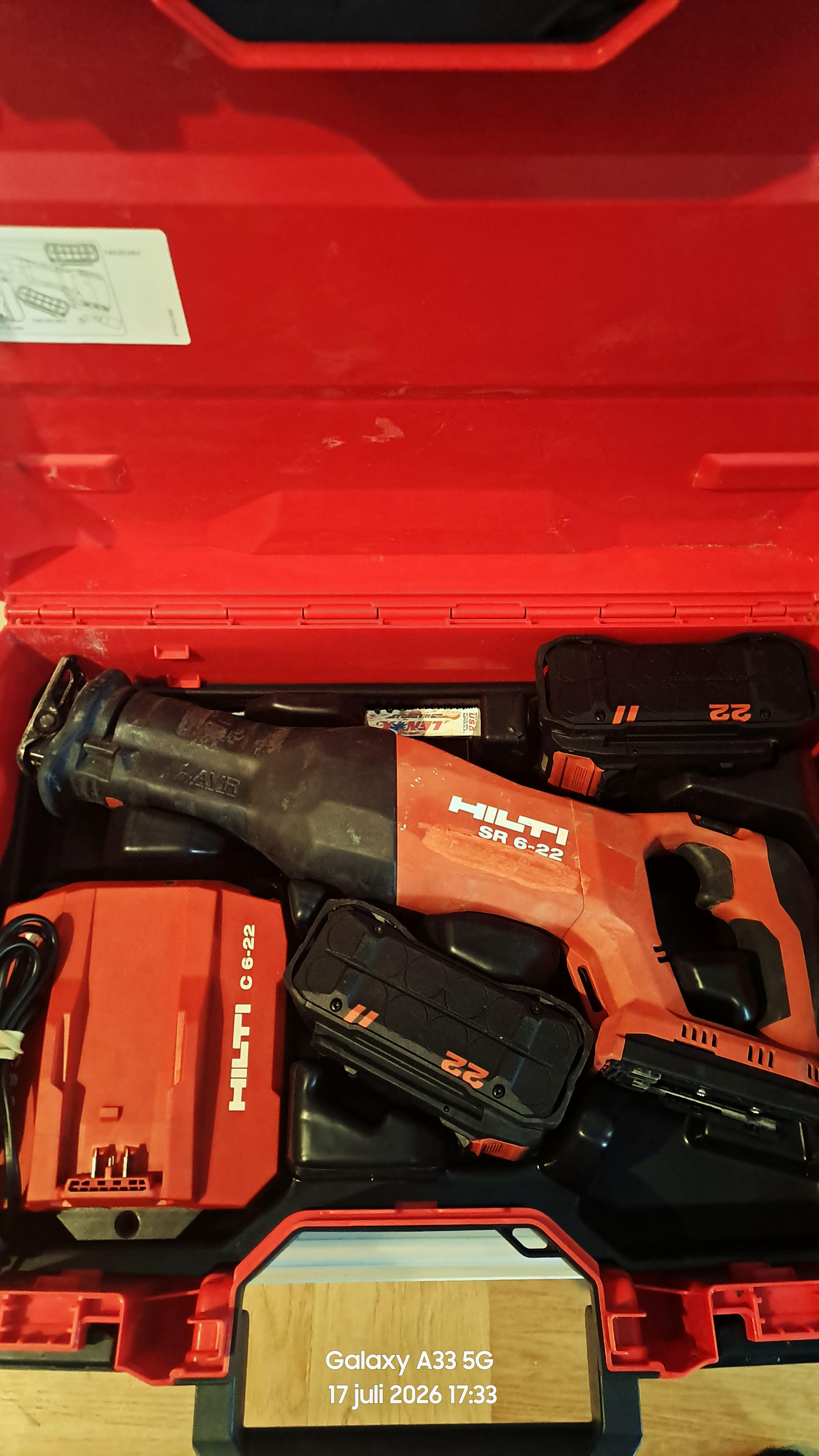 Hilti sr 6‑22 tigersåg