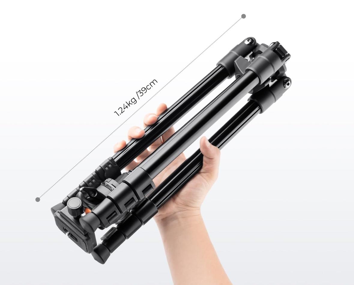 163cm camera tripod, lightweight, with ball head