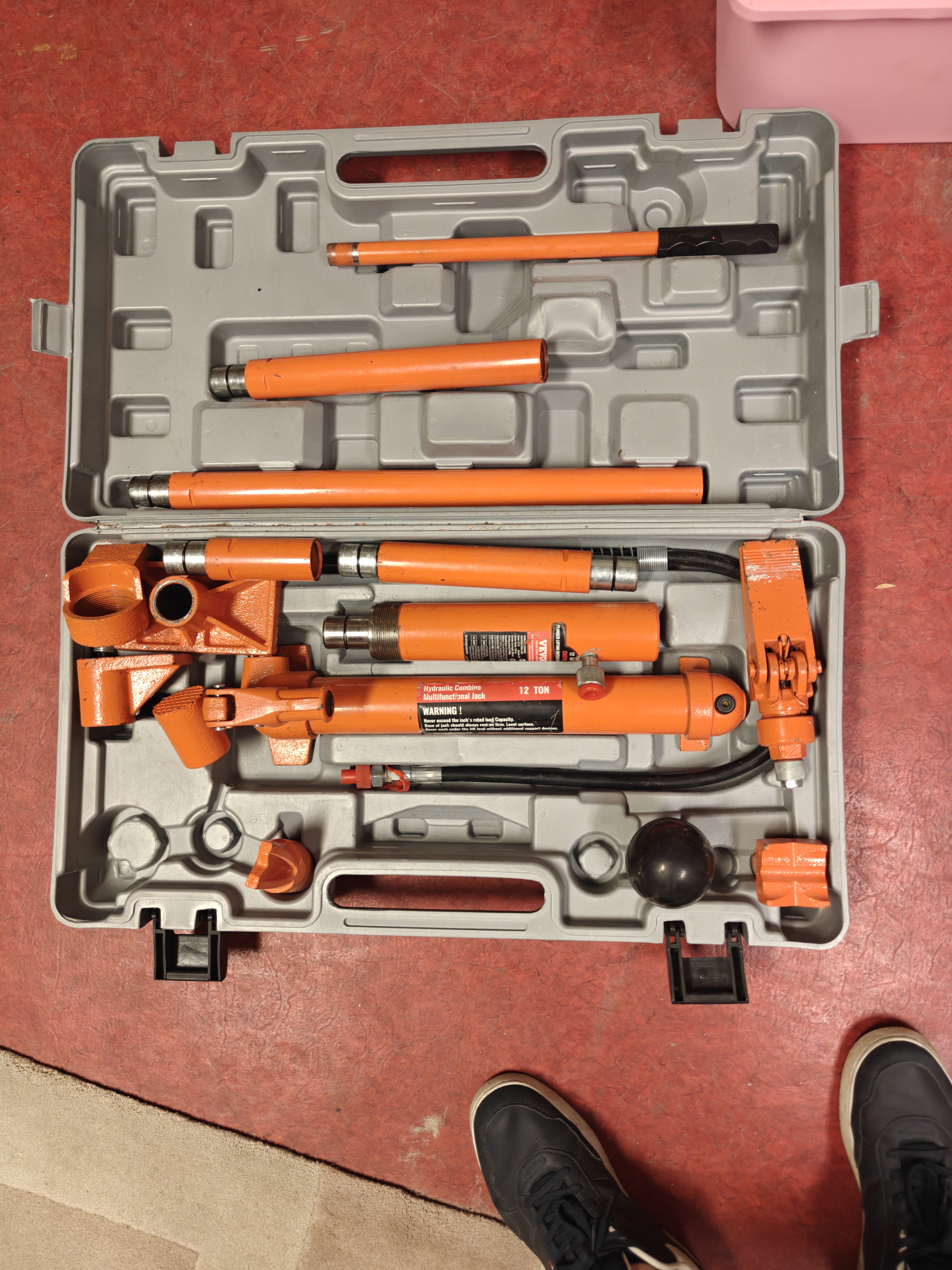 Hydraulisk riktstats / tryckstångssats 10 ton 
