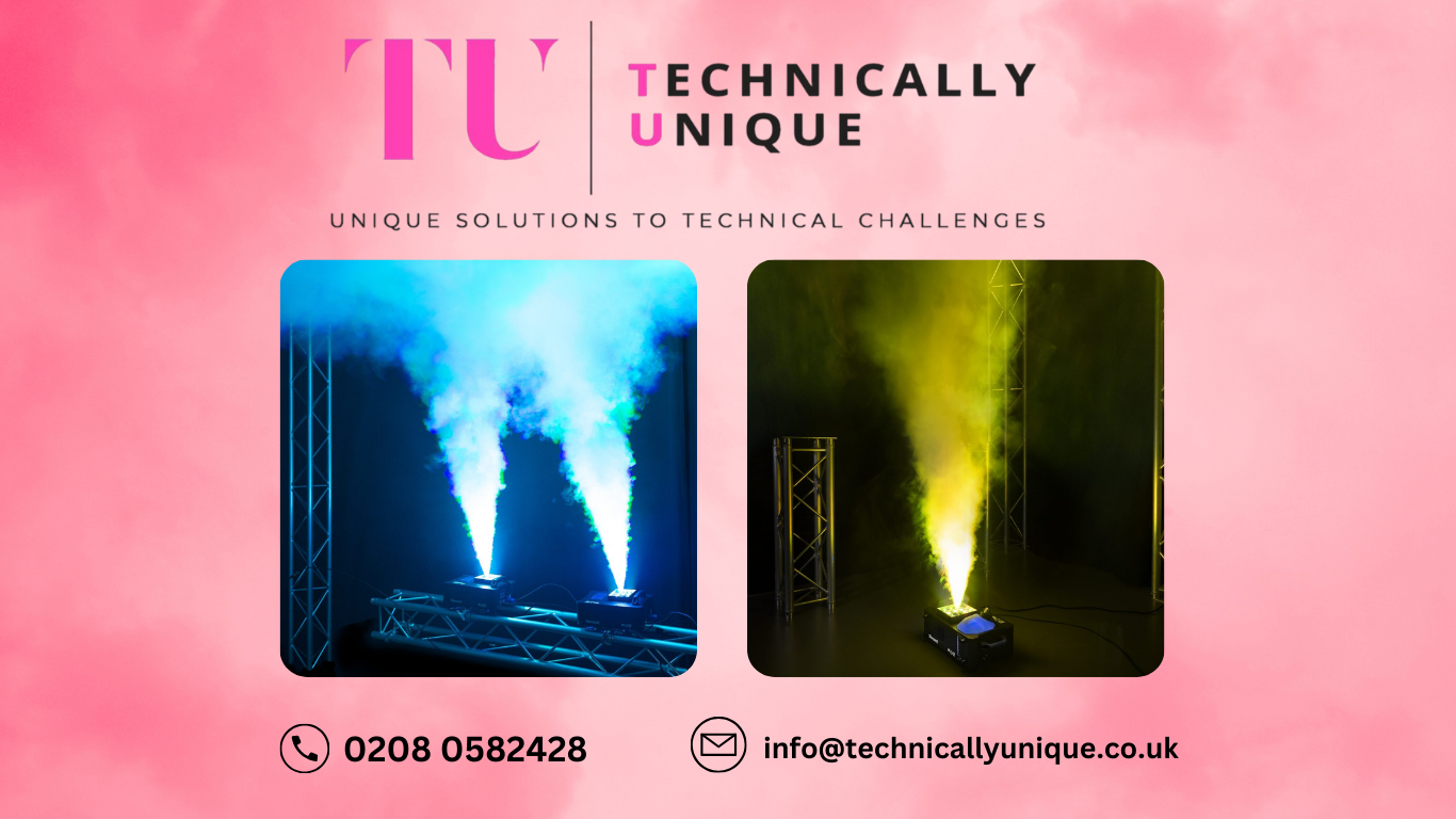 2x vertical smoke machine with fluid and delivery!