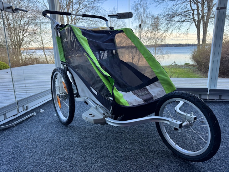Juoksukärry/polkupyöräkärry - thule chariot cheetah (kahdelle lapselle)
