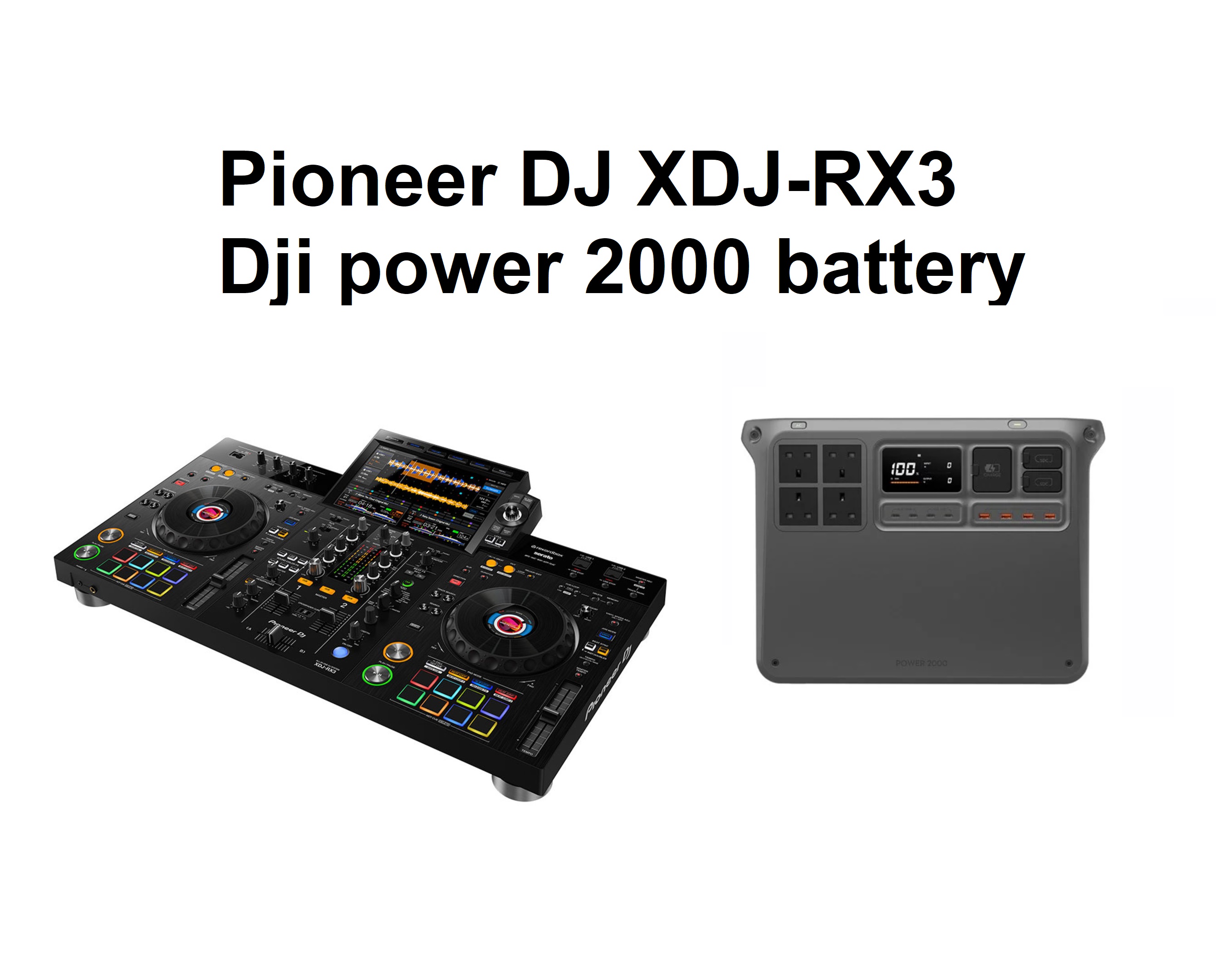 Pioneer dj desk xdj rx3 + dji power 2000