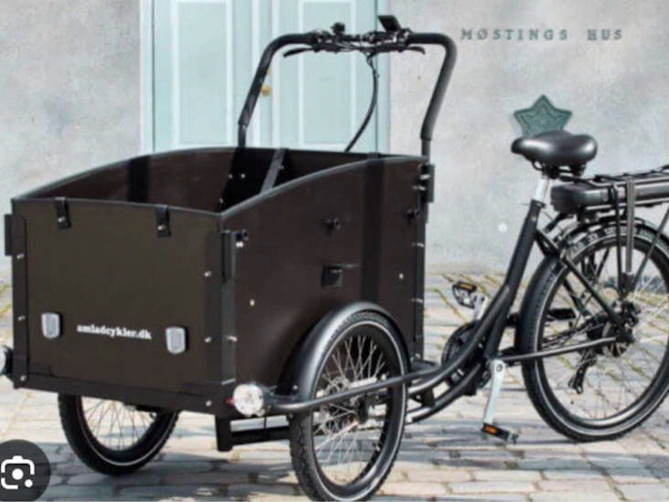 Fantastisk el lådcykel märke amlad