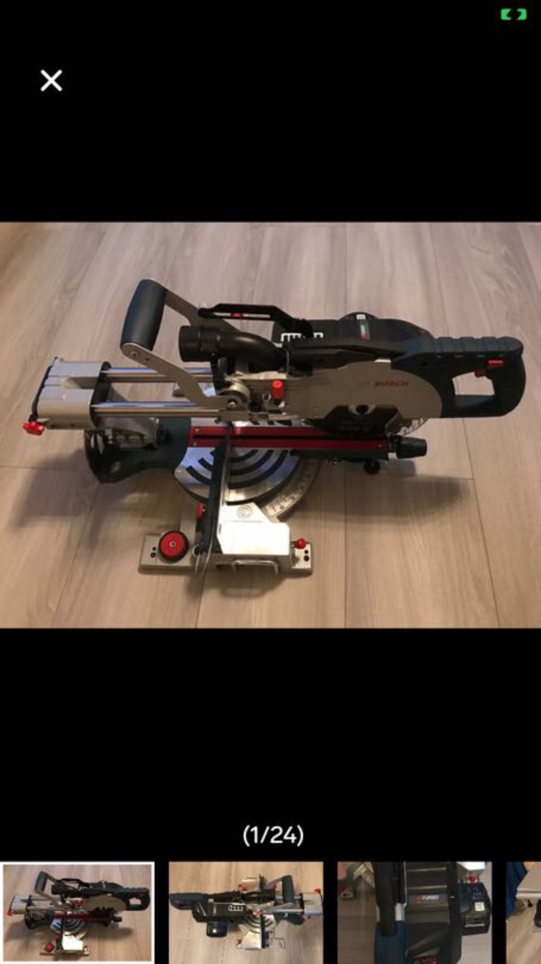 Bosch gcm 18v kapp og gjærsag med bord