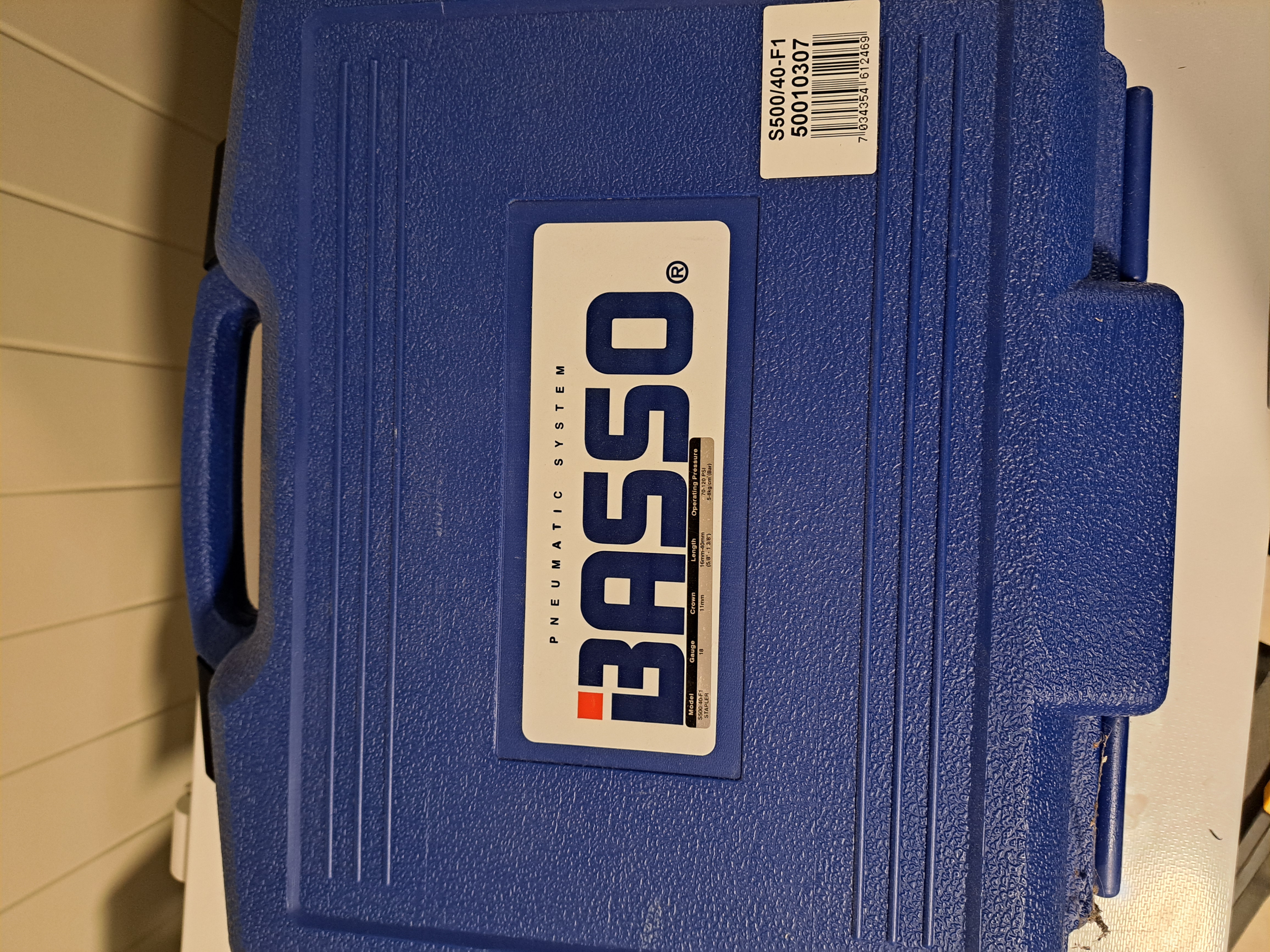 Basso stiftepistol trykkluft