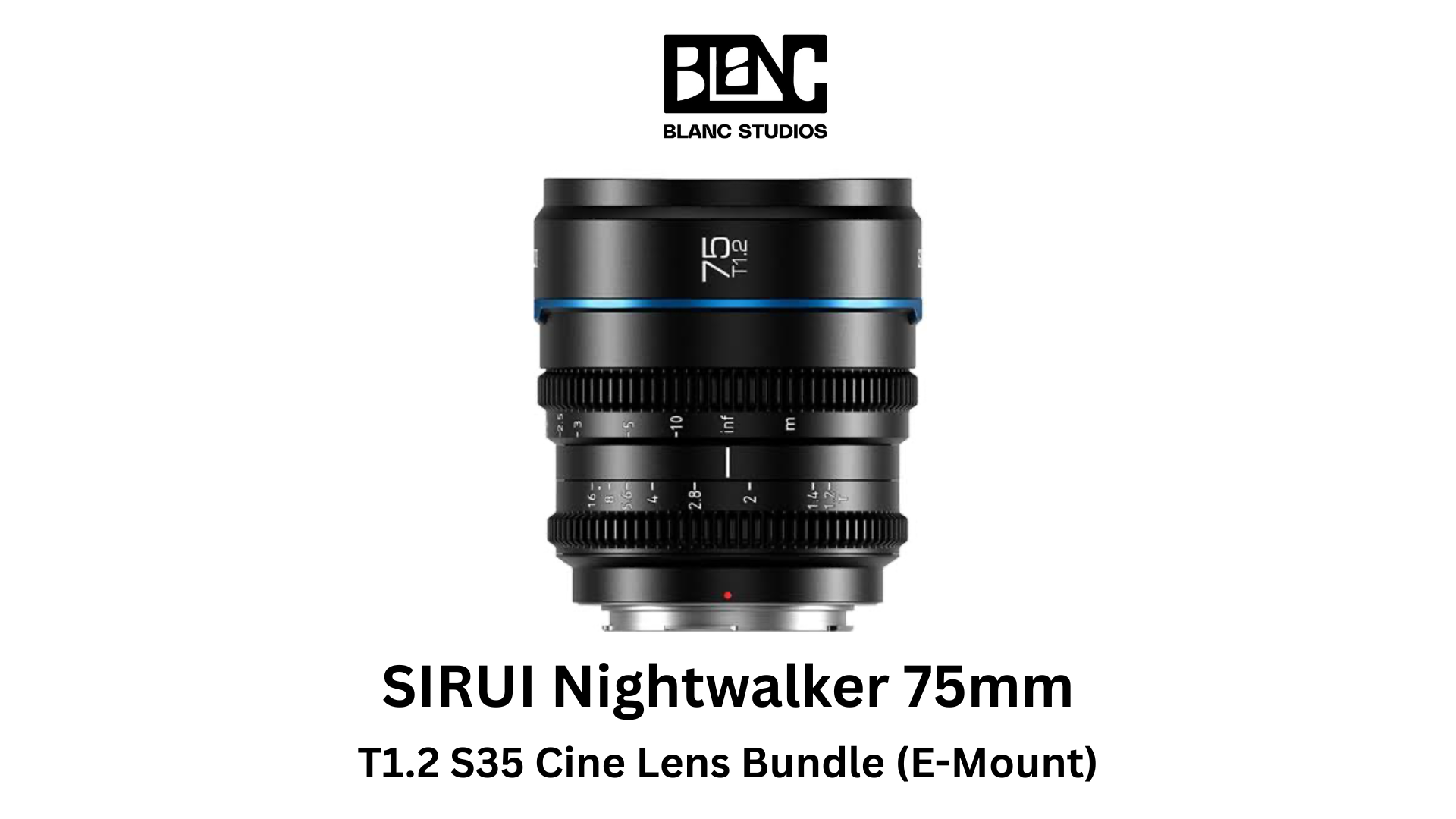 Sirui night walker 75mm t1.2 cine lens