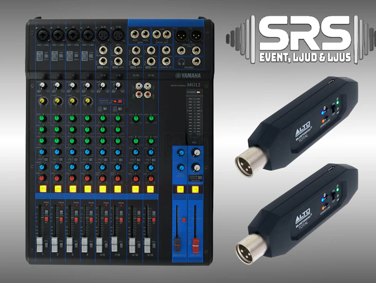 Yamaha mg12 ljudmixer + bluetooth pro adapter