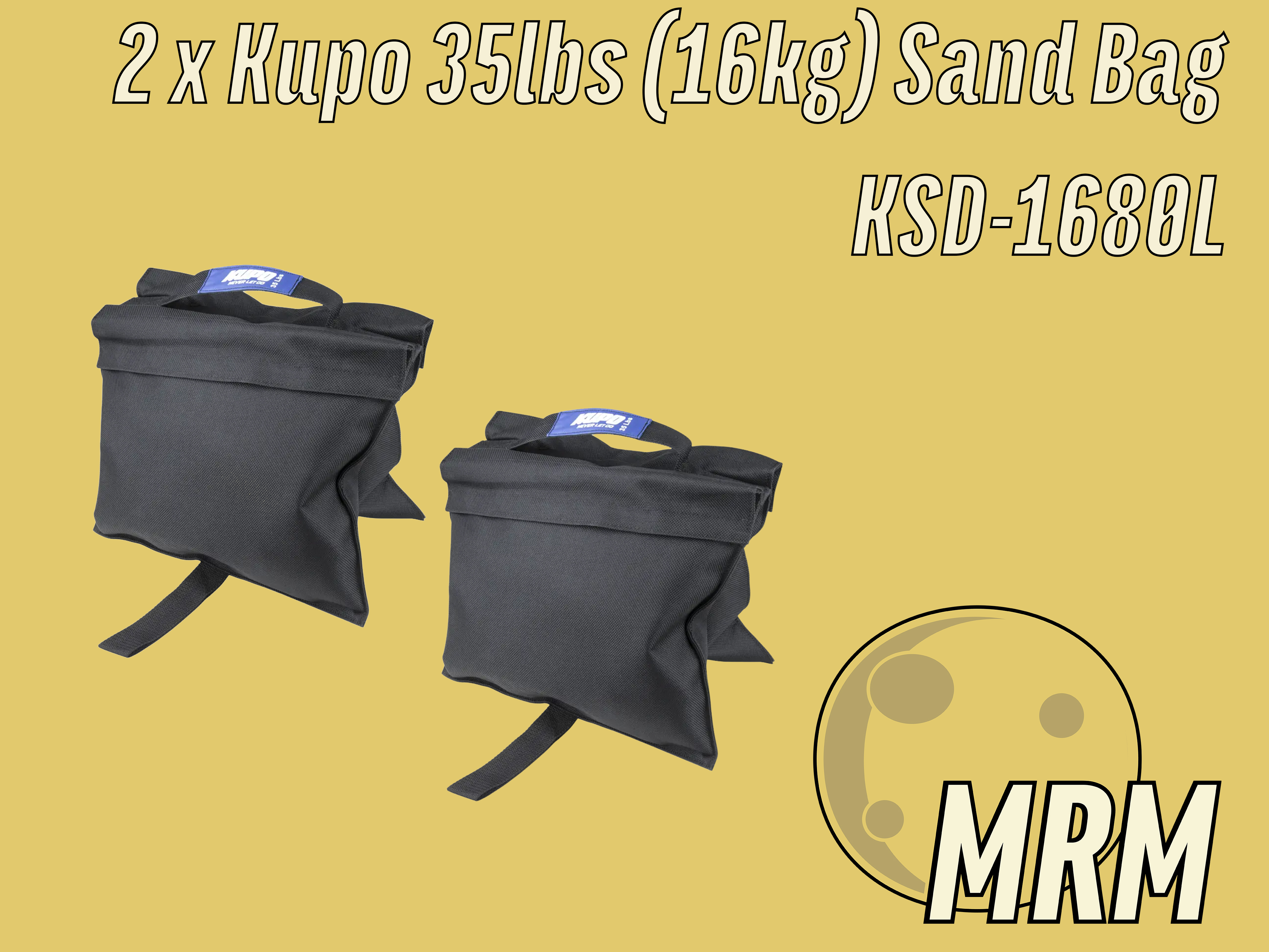 2 x kupo 35lbs (16kg) sandbags  (ksd-1680l)