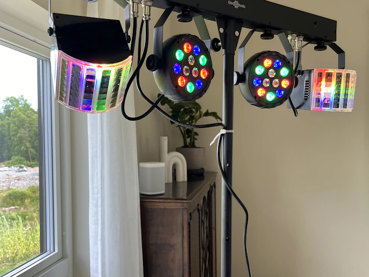 Partyljus / discoljus komplett ljuspaket